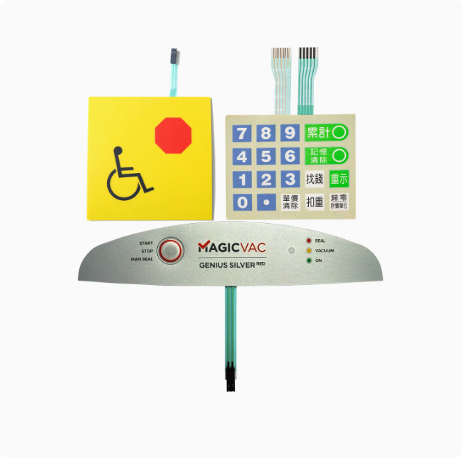 Flexibler PVC-Membranschalter